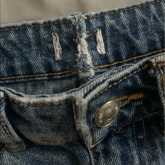 Zara High Waisted Jean Shorts - Picture 6 of 8